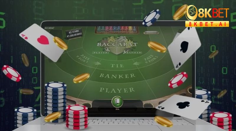 Baccarat Online 8KBET tích hợp sẵn trên máy tính và điện thoại