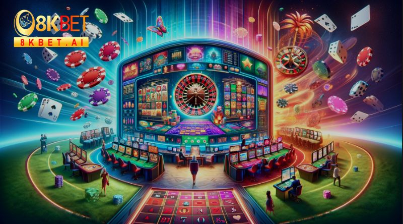 8KBET có rất nhiều trò chơi casino trực tuyến